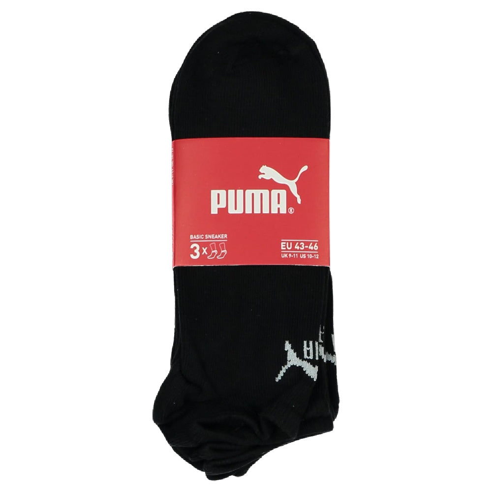 Puma | Unisex Sneaker-V 3 Pack Socks (Black)