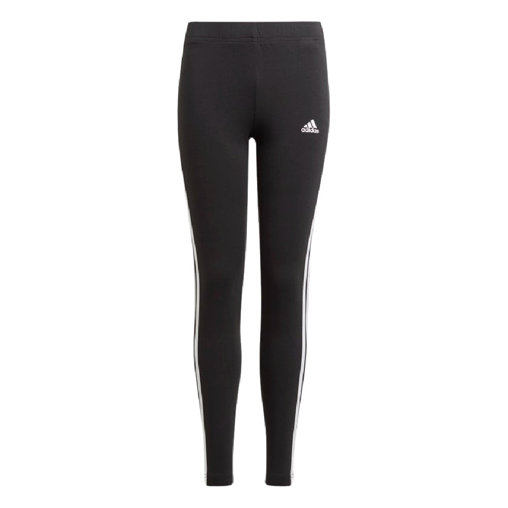 Adidas | Girls Essentials 3-Stripes Leggings (Black/White)