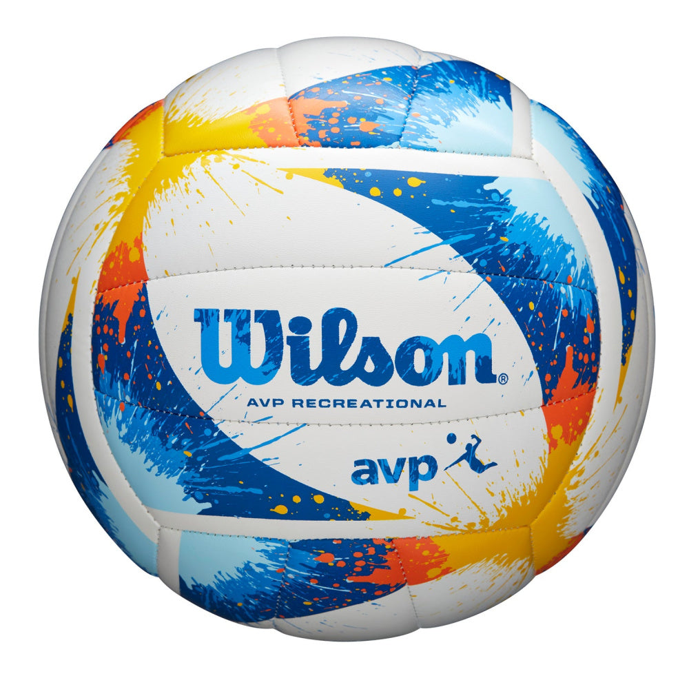 Wilson | Avp Splatter Paint Volleyball (Blue/Orange)