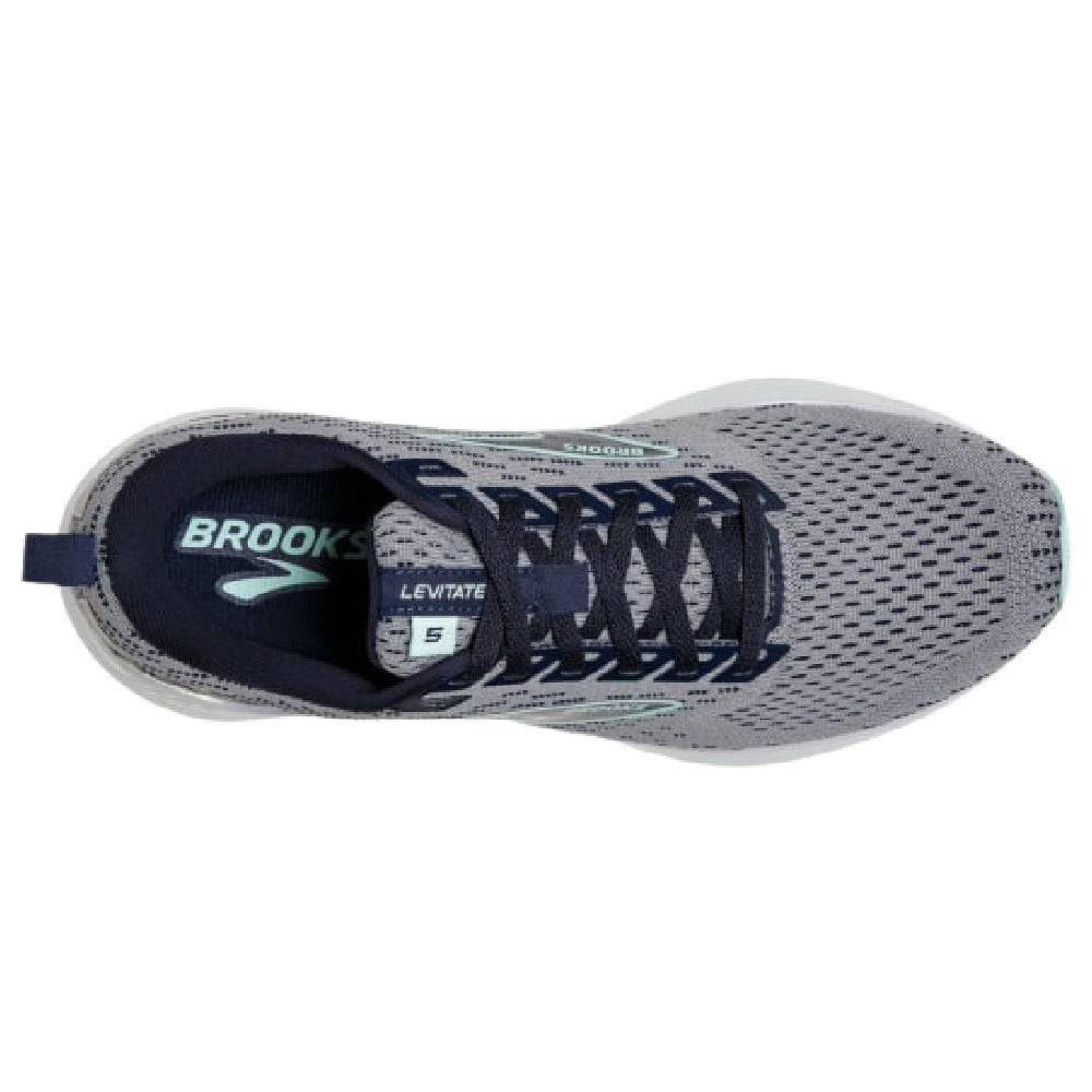 Brooks | Womens Levitate GTS 5 (Grey/Peacoat/Blue Light)