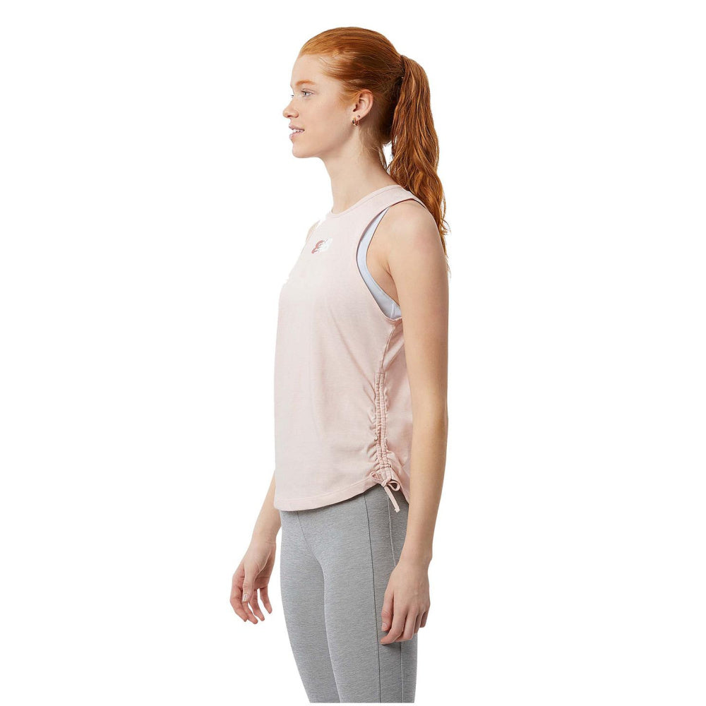 New Balance | Womens Relentless Graphic Tank (Pink Sand)