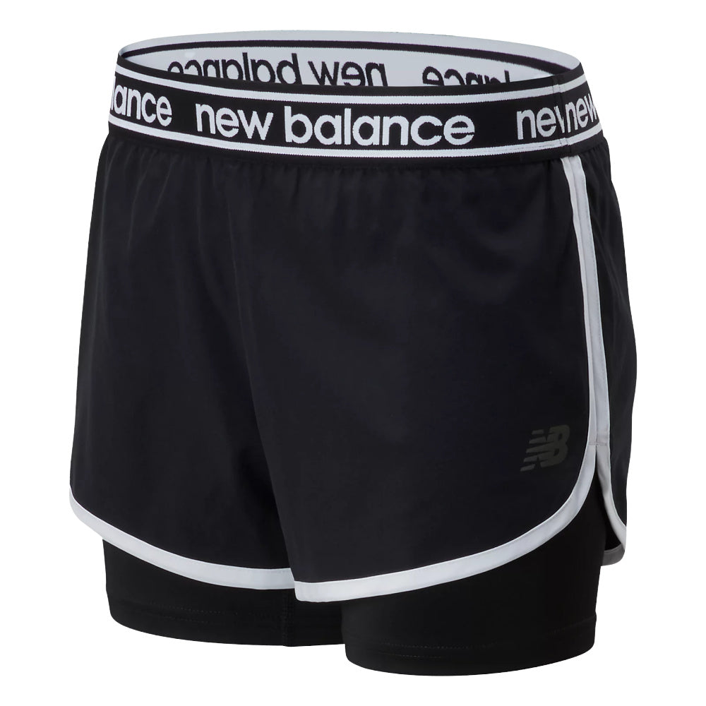 New Balance | Womens Relentless 2 In 1 Bike Short (Black)