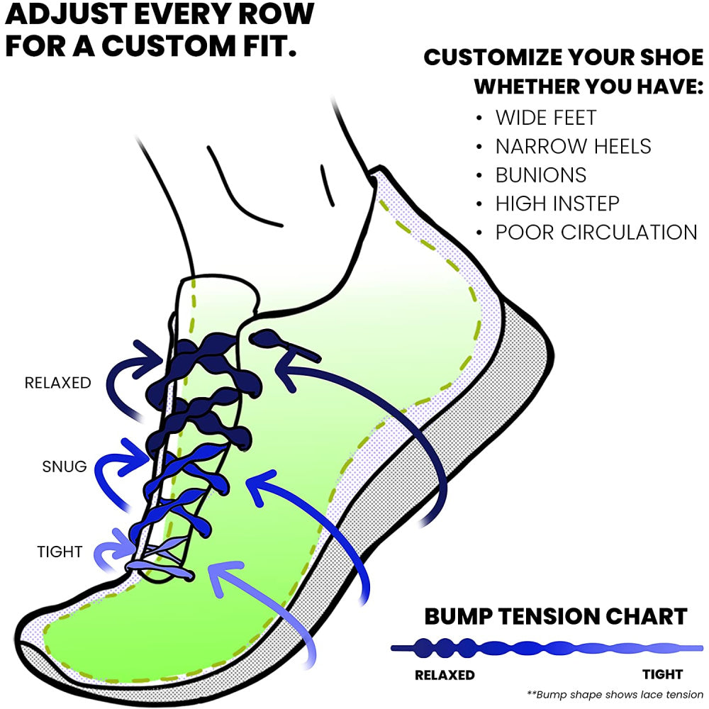 Caterpy | The Original Caterpy Run No-Tie Shoelaces - Adults (Electic Yellow)