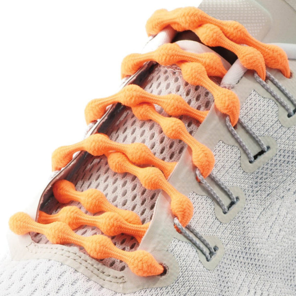 Caterpy | The Original Caterpy Run No-Tie Shoelaces - Adults (Citrus Orange)