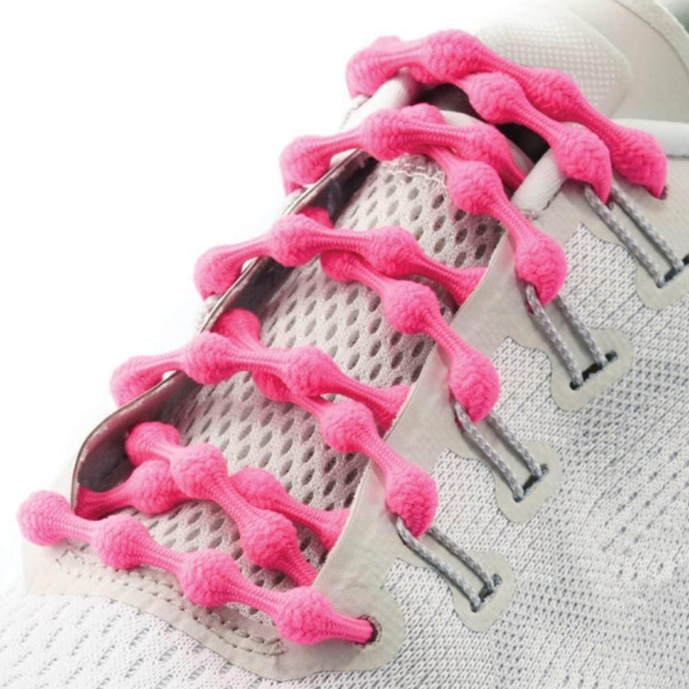 Caterpy | The Original Caterpy Run No-Tie Shoelaces - Adults (Flamingo Pink)