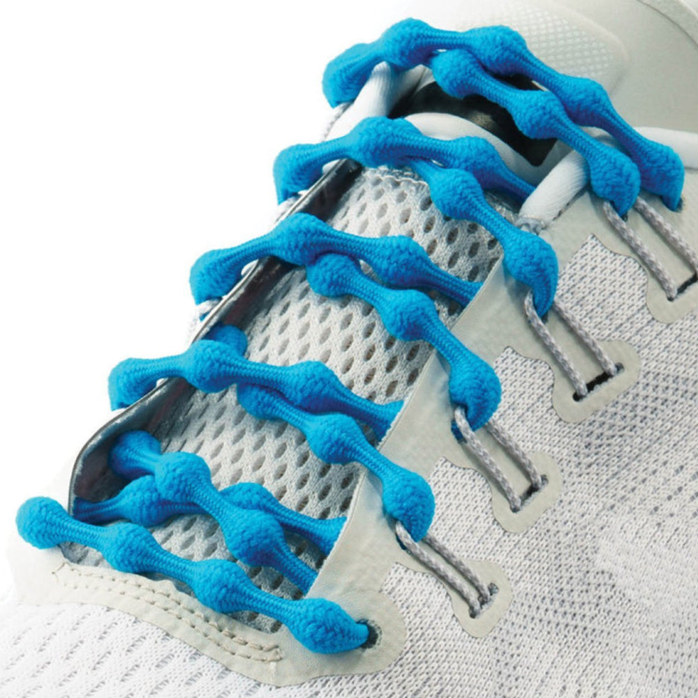 Caterpy | The Original Caterpy Run No-Tie Shoelaces - Adults (Tropical Blue)