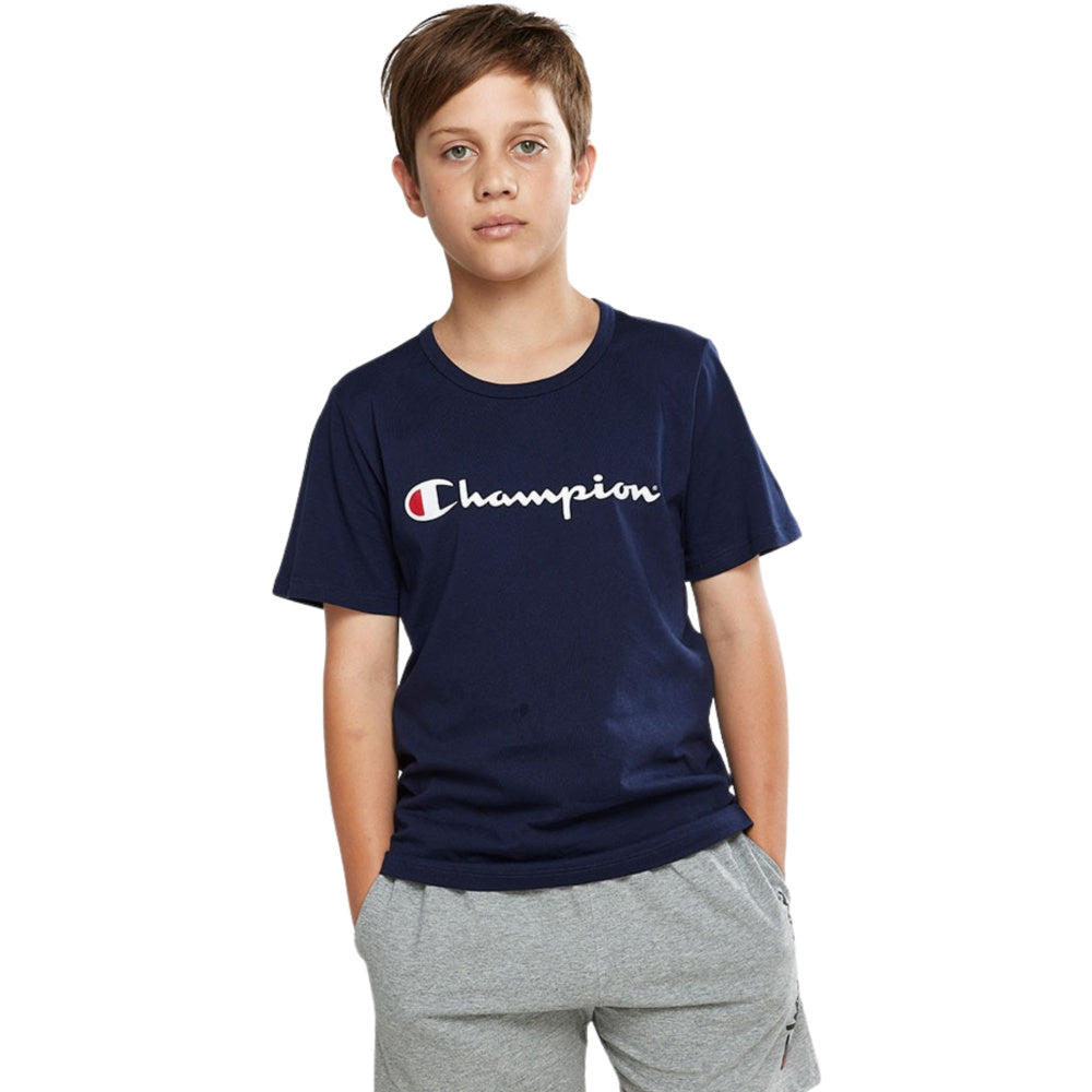 Short Sleeve Champion T Shirt Script Athletic Apparel Champion