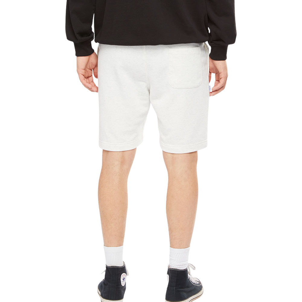 Champion Mens French Terry Script Short Light Snow Marle