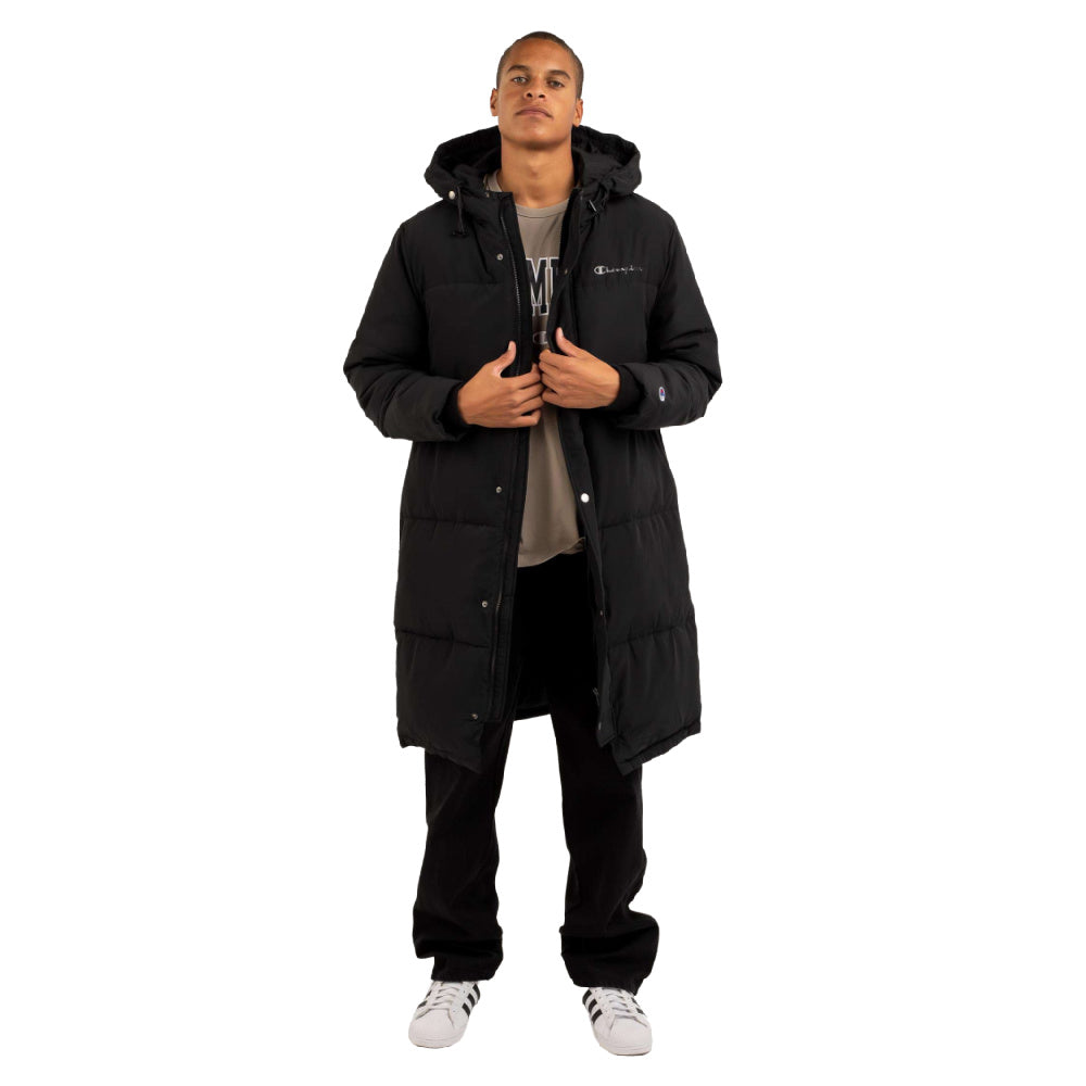 Mens Champion Coat Black Champion Stadium Packable Windbreaker