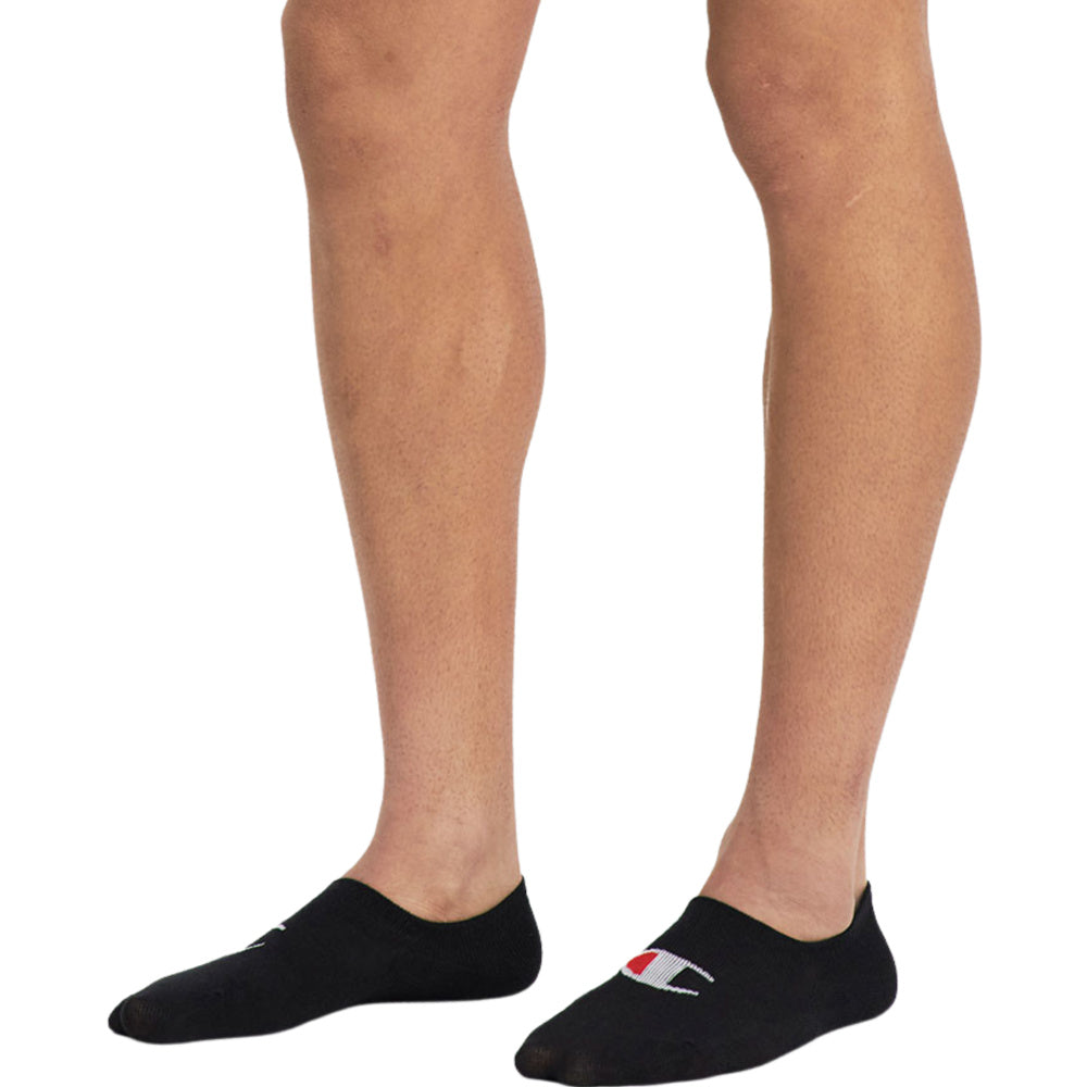 Champion | Unisex Sports C Logo Sneaker Socks 3 Pack (Black)