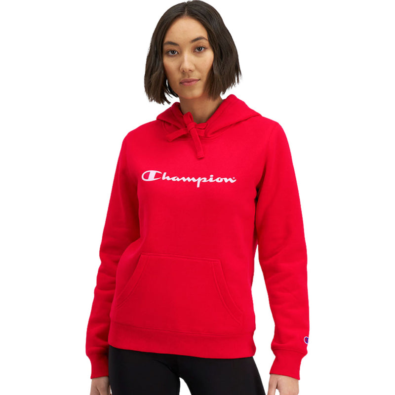 Champion sweater womens red hood hot sale