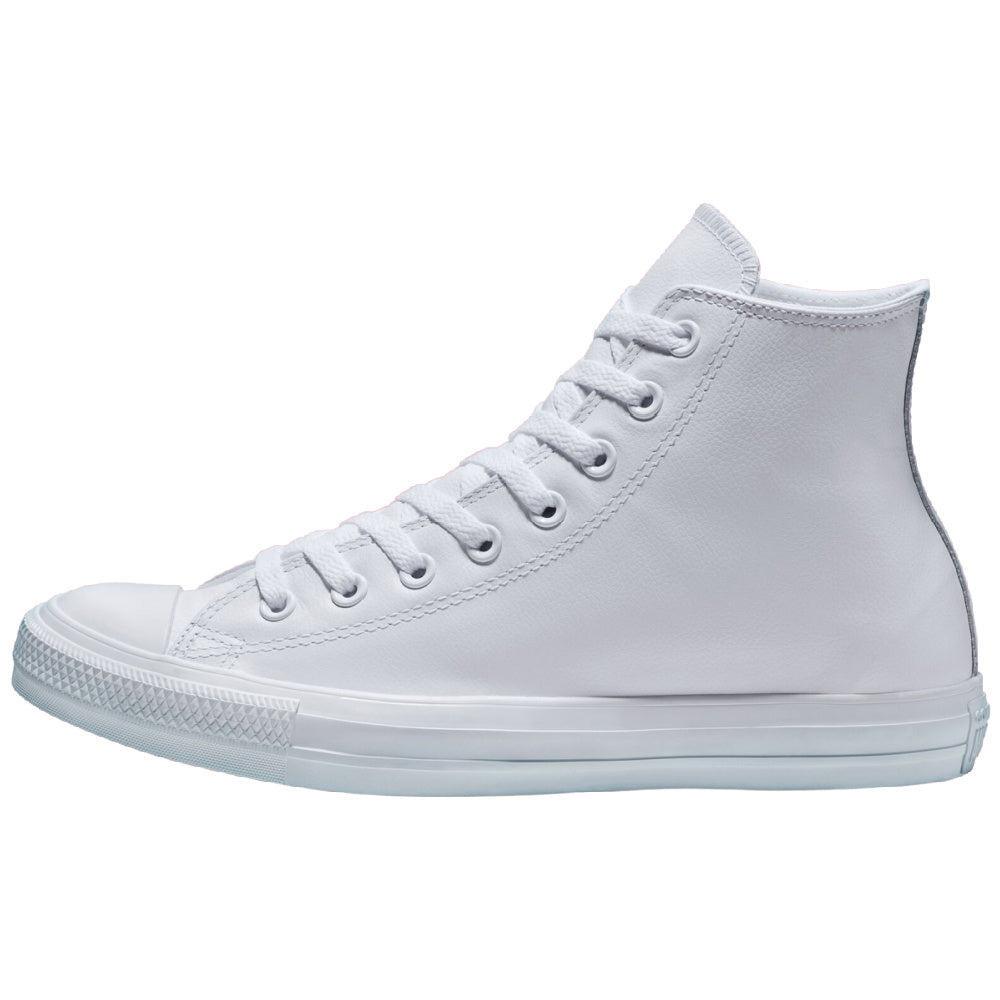 Converse | Unisex Chuck Taylor All Star Leather High Top (White Mono)