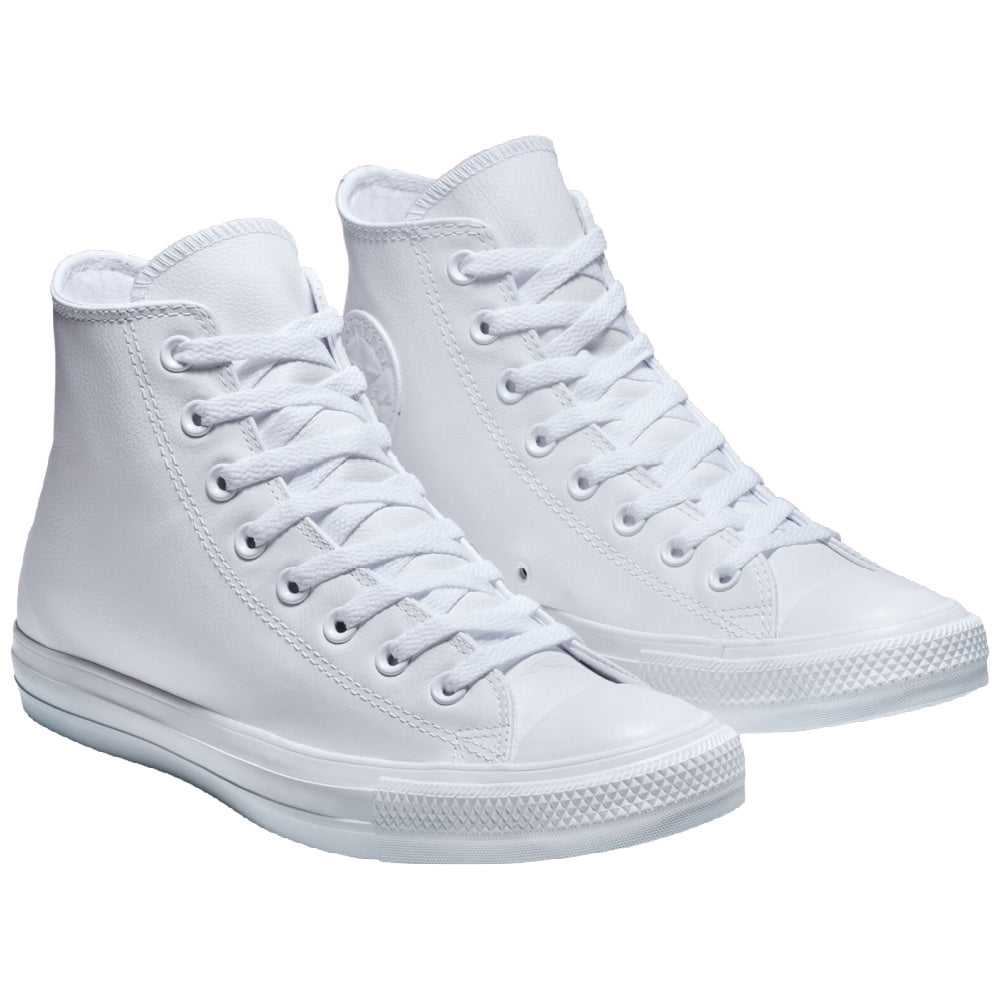 Converse | Unisex Chuck Taylor All Star Leather High Top (White Mono)