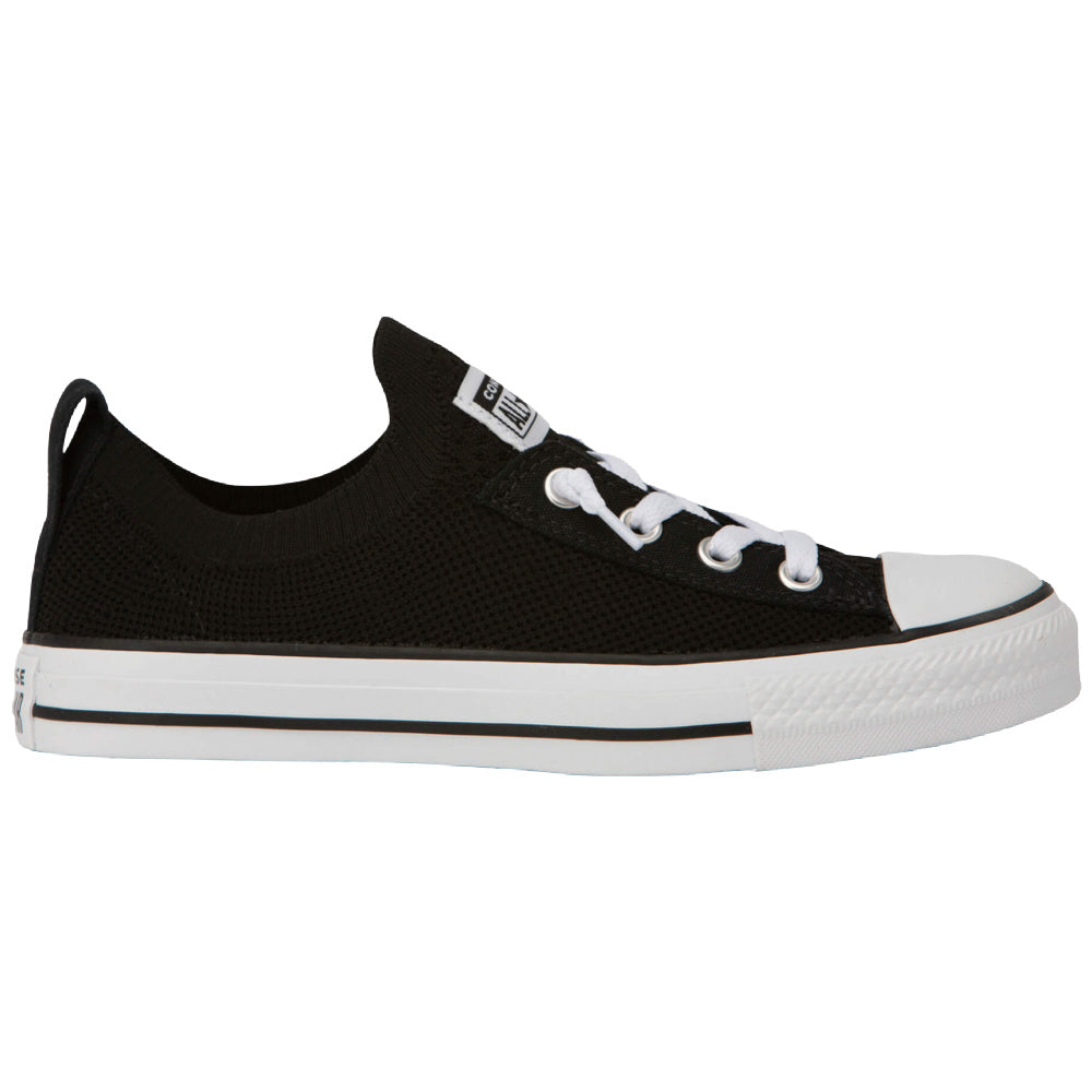 Converse | Womens Chuck Taylor All Star Shoreline Knit Slip-On Low (Black/White)