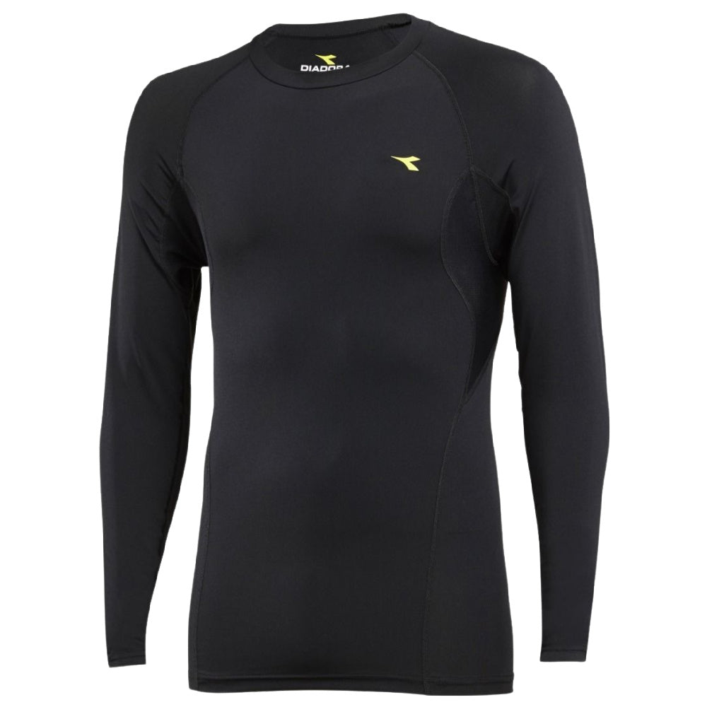 Diadora| Mens Compression Long Sleeve Tee (Black)