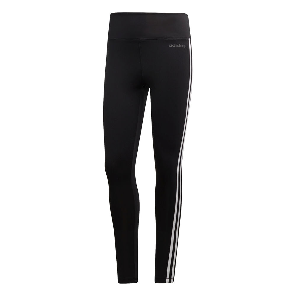 Adidas | Womens Designed 2 Move 3-Stripes High-Rise Long Tights (Black/White)