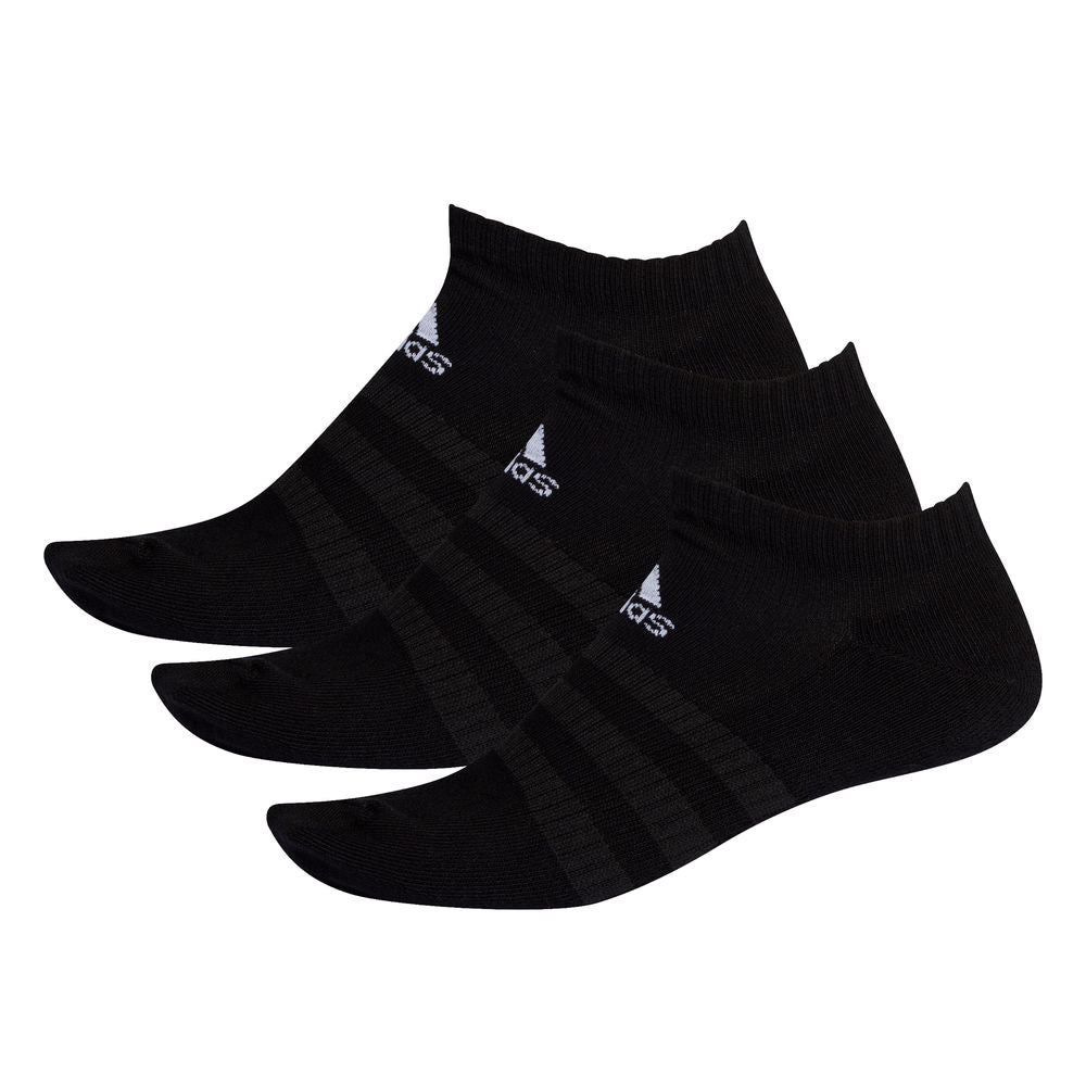 Adidas | Unisex Cushioned Low-Cut Socks 3 Pack (Black)