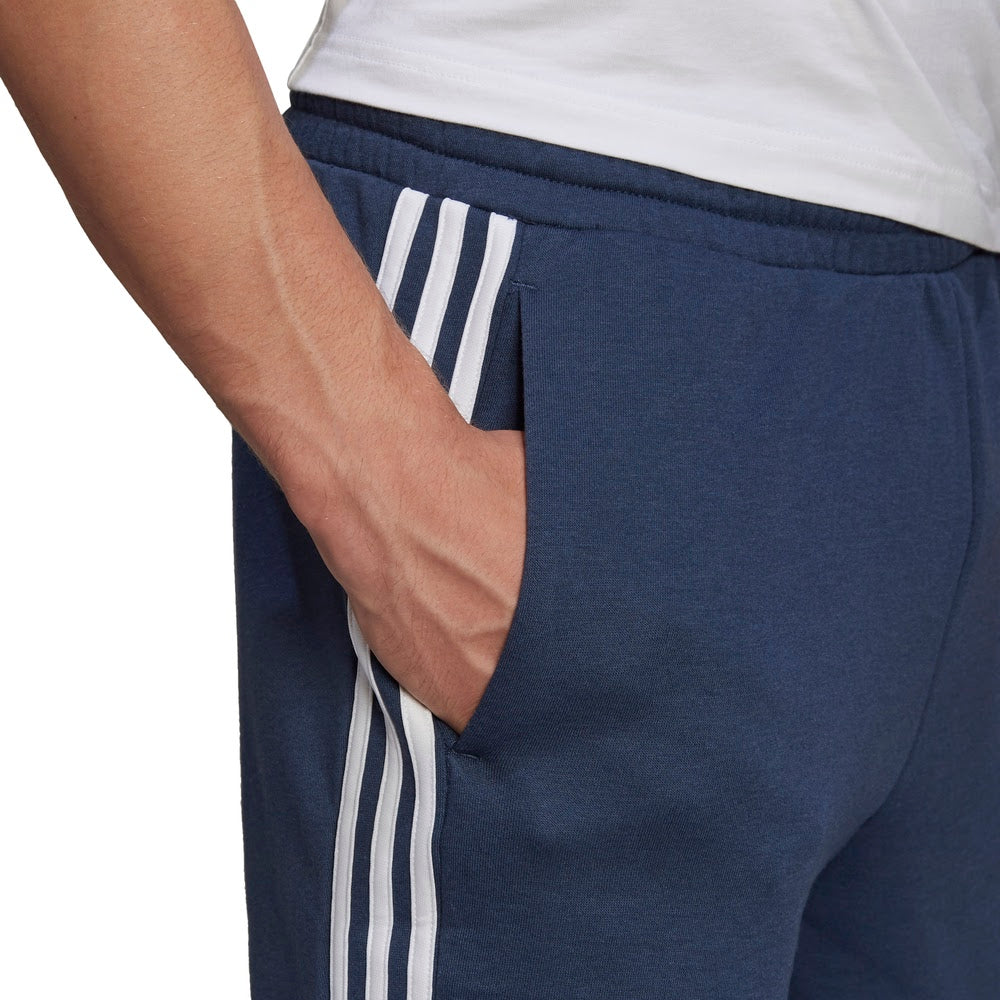 Adidas | Mens Essentials Logo ColourBlock Cuff Pants (Navy/White)