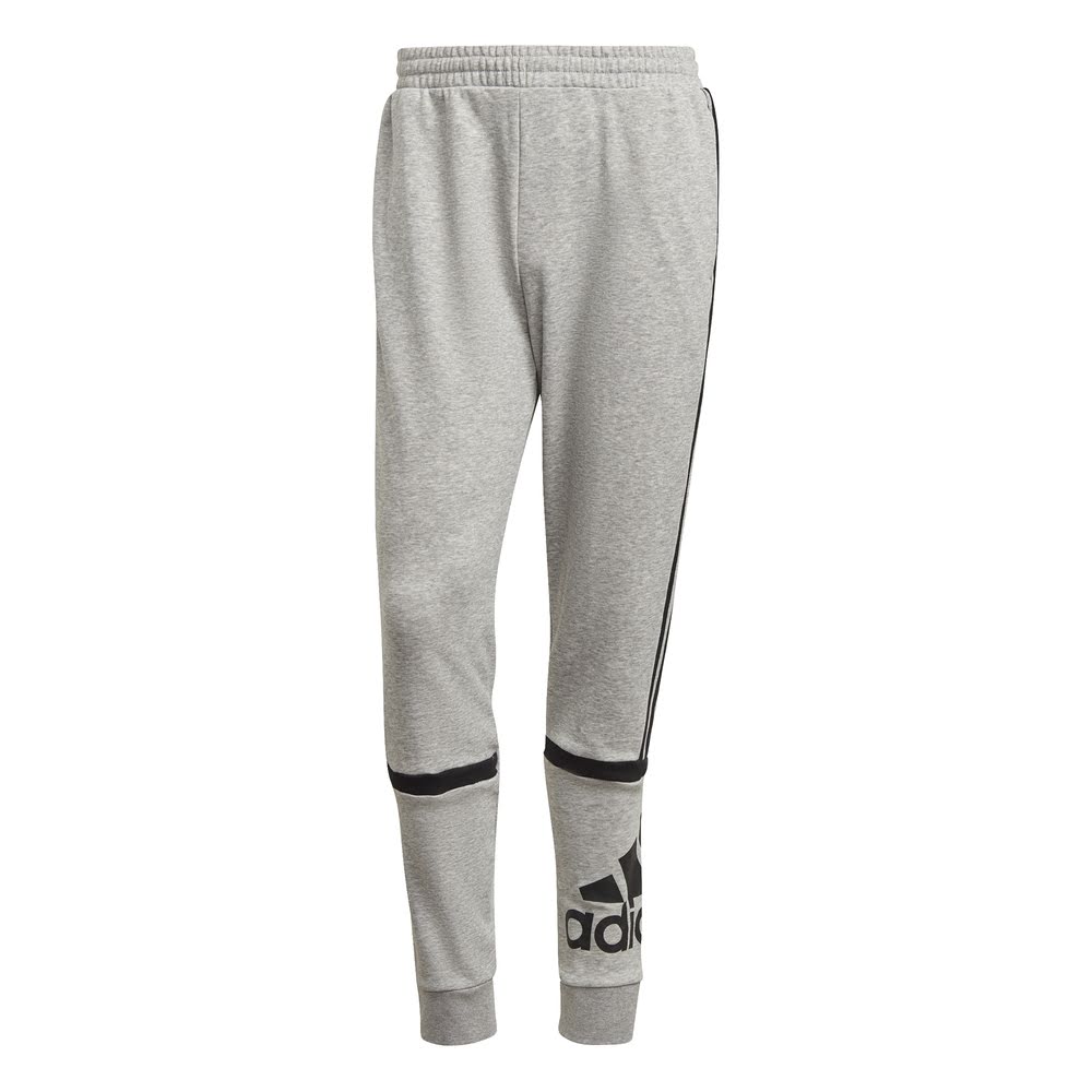Adidas | Mens Essentials Logo Colourblock Cuff Pant (Grey/Black)