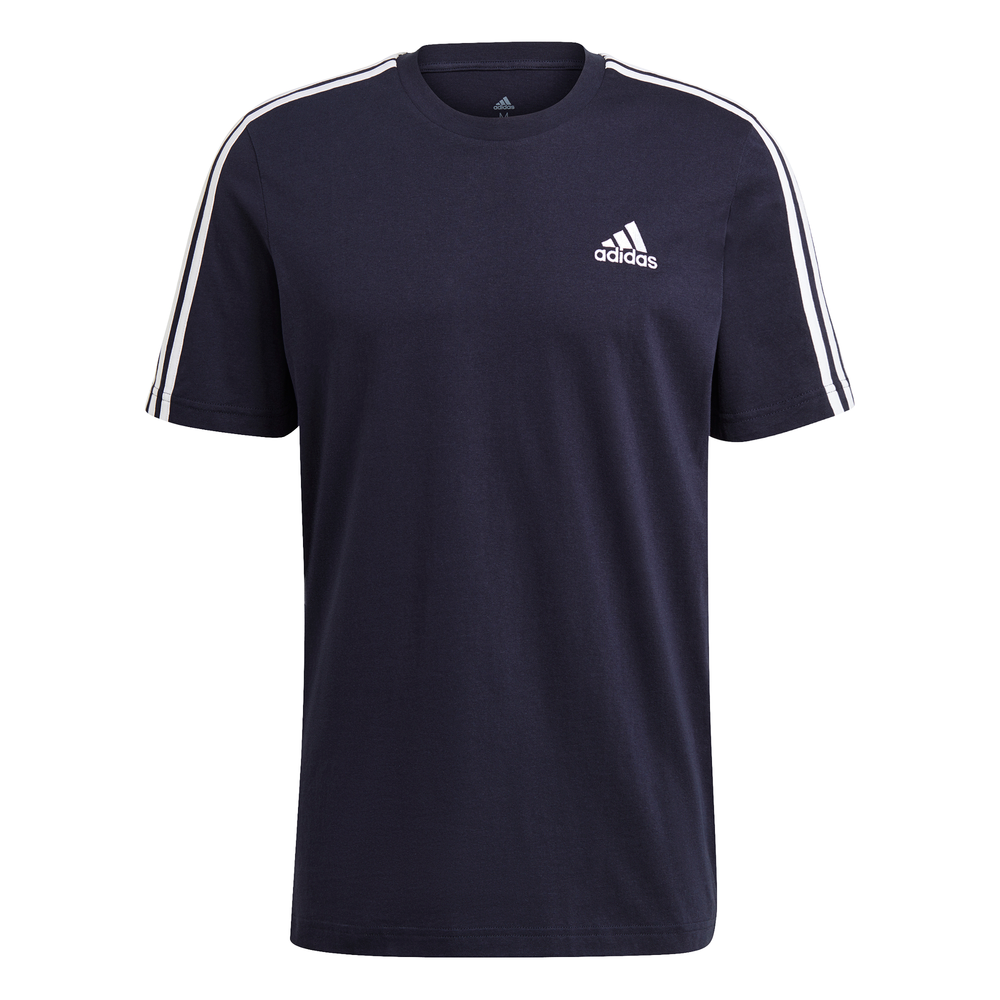 Adidas | Mens Essentials 3-Stripes Tee (Navy/White)