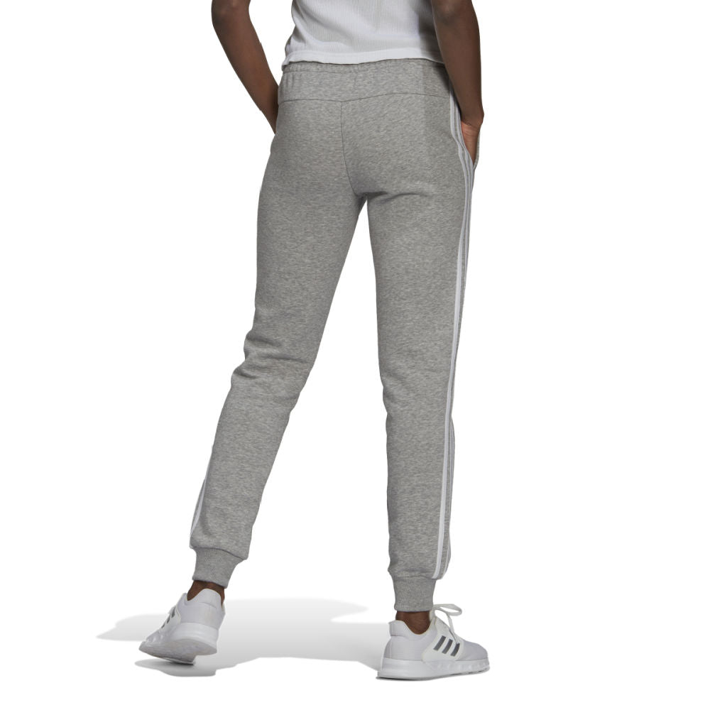 Adidas | Womens Essentials Fleece 3-Stripes Pant (Grey/White)