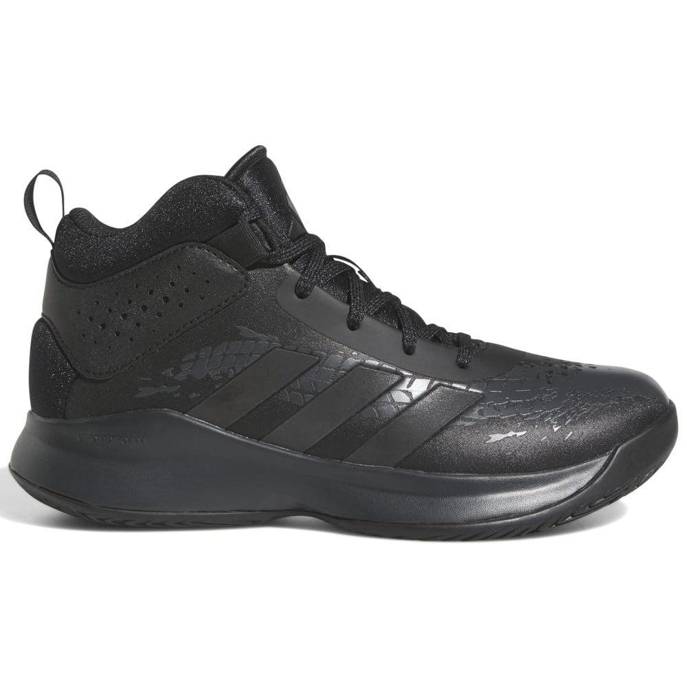 Adidas Kids Cross Em Up 5 K Wide Basketball Shoe Black Carbon Platinum Sports