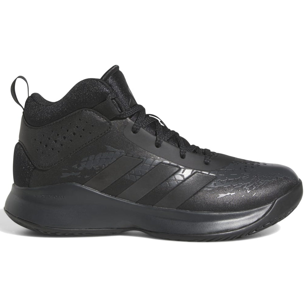Adidas | Kids Cross Em Up 5 K Wide Basketball Shoe (Black/Carbon)
