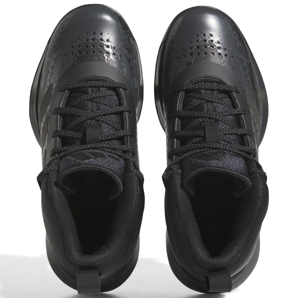 Adidas | Kids Cross Em Up 5 K Wide Basketball Shoe (Black/Carbon)