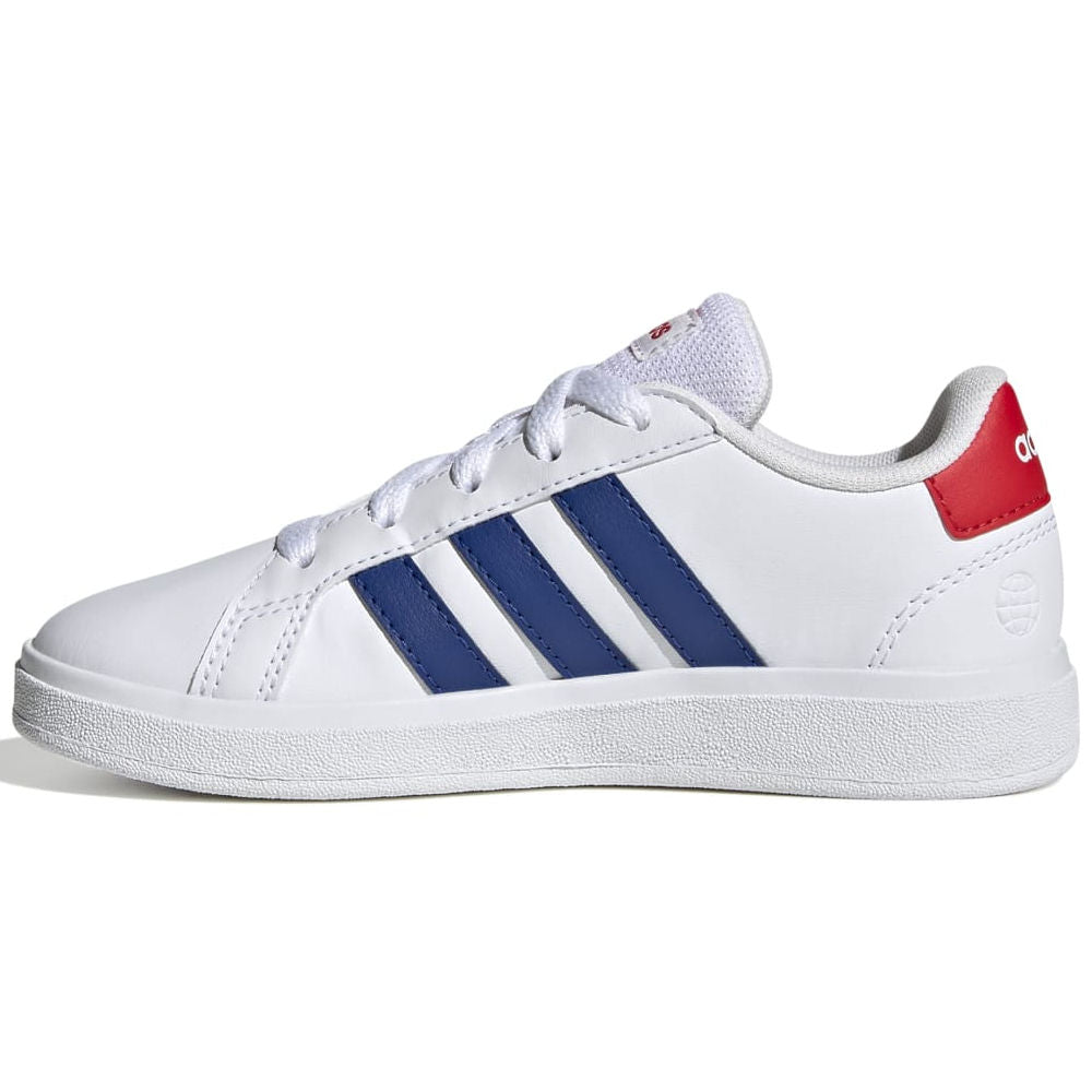 Adidas | Kids Grand Court 2.0 (White/Blue/Red)