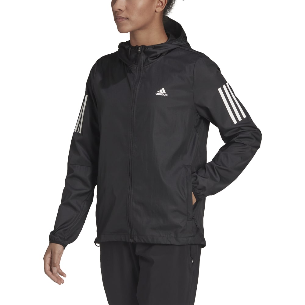 Adidas | Womens Own The Run Hooded Running Windbreaker (Black)