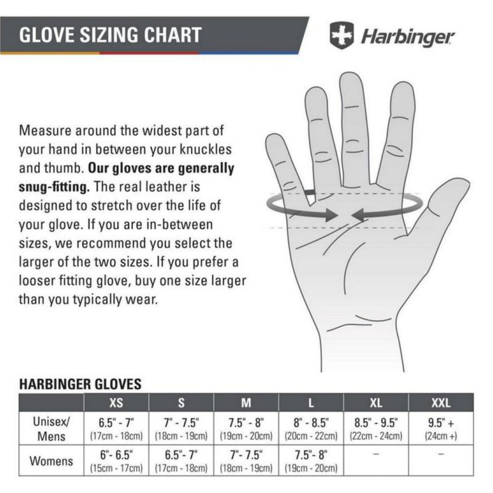 Harbinger | Womens Flexfit Gloves (Black/Grey Heather)
