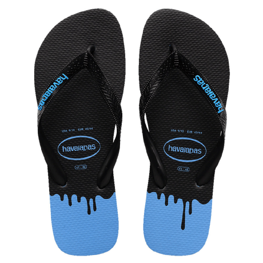 Havaianas | Mens Top Ink Rubber Logo (Turquoise/Black)