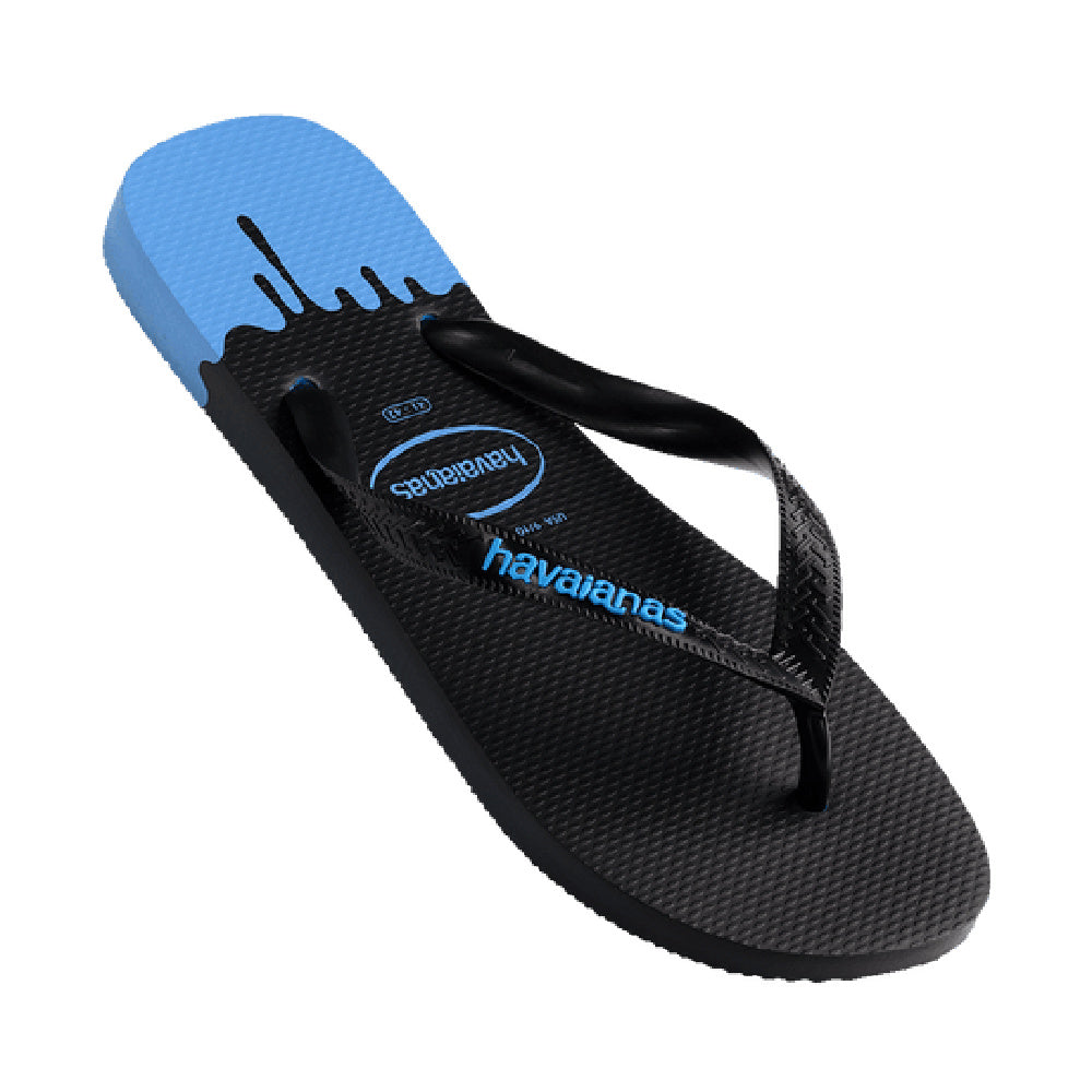Havaianas | Mens Top Ink Rubber Logo (Turquoise/Black)