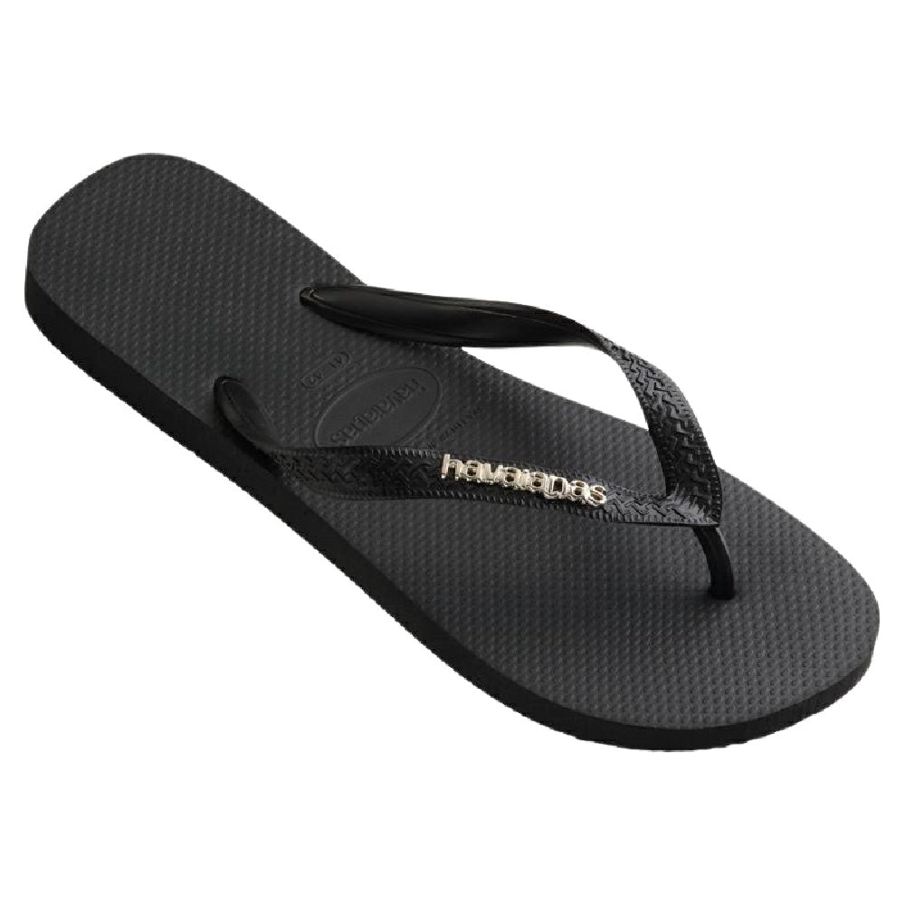 Havaianas black metal logo sale