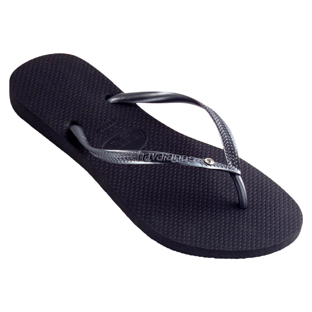 Havaianas slim crystal sale silver