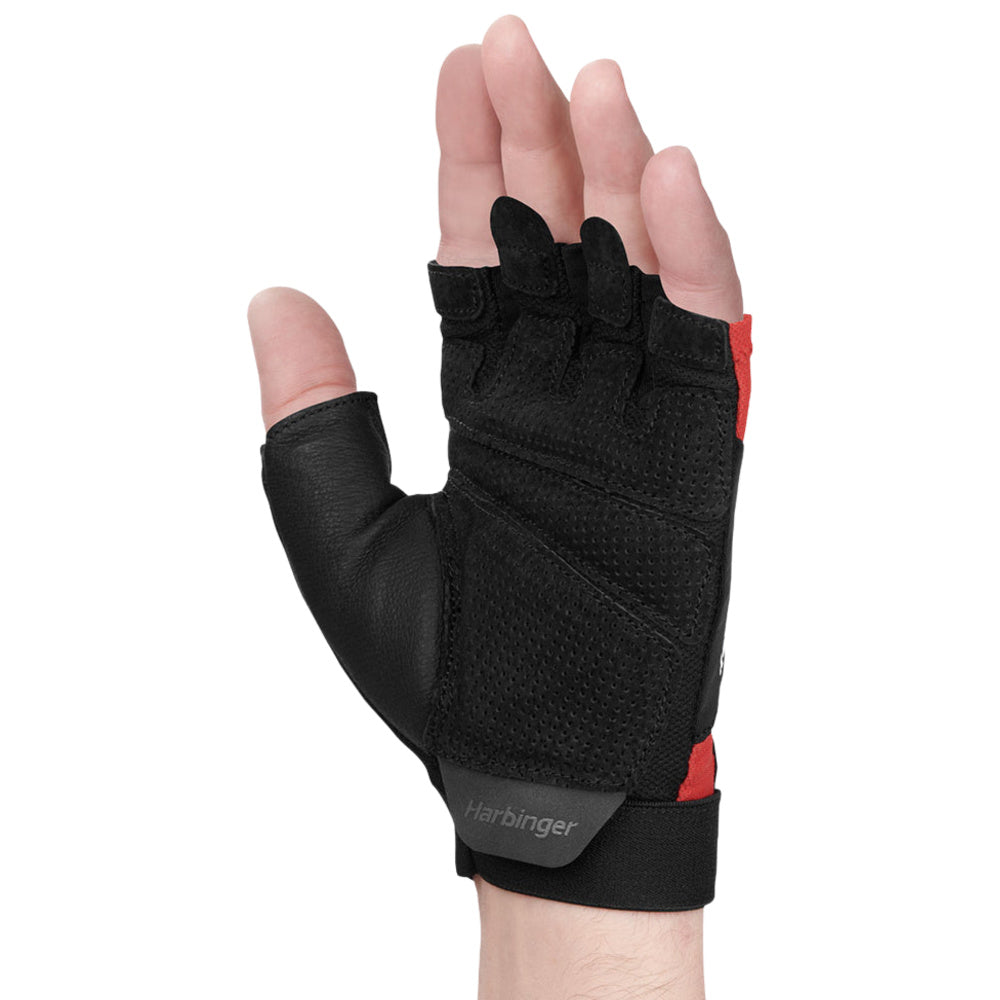 Harbinger | Mens Flexfit Gloves (Black/Red)