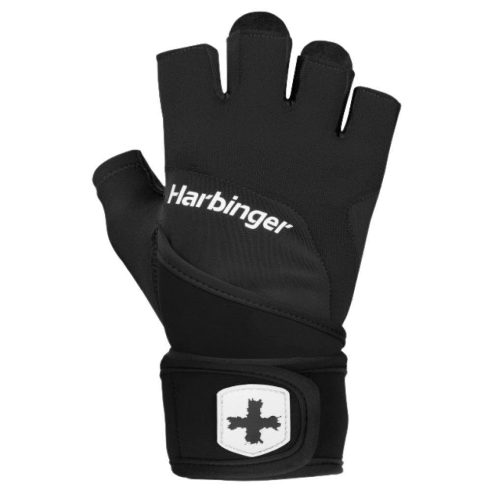 Harbinger | Unisex Pro Wristwrap Gloves (Black)