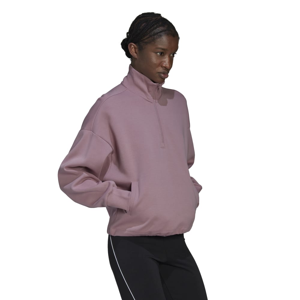 Adidas | Womens Adidas Sportswear Future Icons Quarter-Zip Sweatshirt (Magic Mauve)