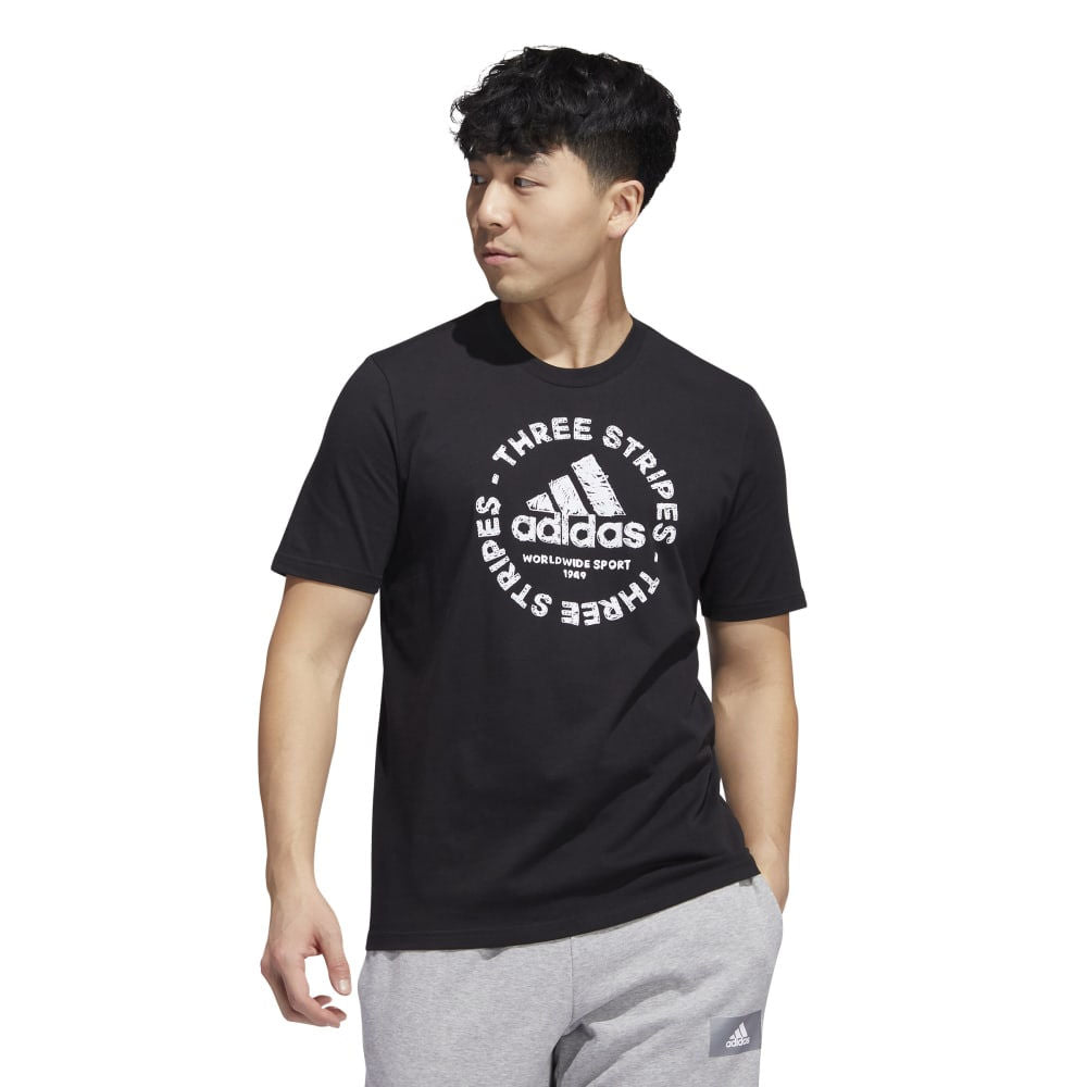 Adidas | Mens Sketch Emblem Graphic Tee (Black)