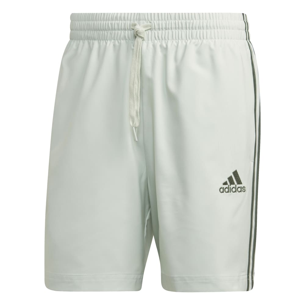 Adidas | Mens Aeroready Essentials Chelsea 3-Stripes Shorts (Linen Green/Green Oxide)