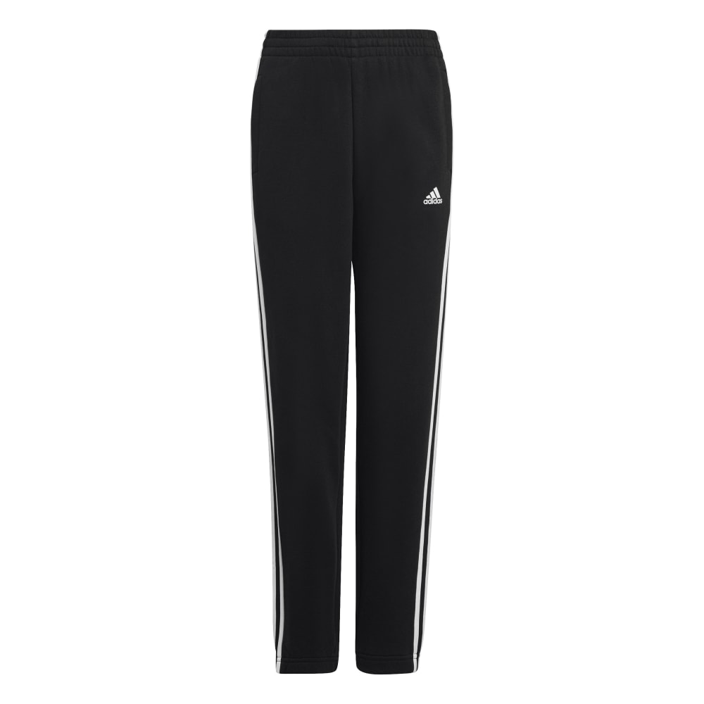 Adidas | Kids Unisex Essentials 3-Stripes Fleece Pant (Black/White)