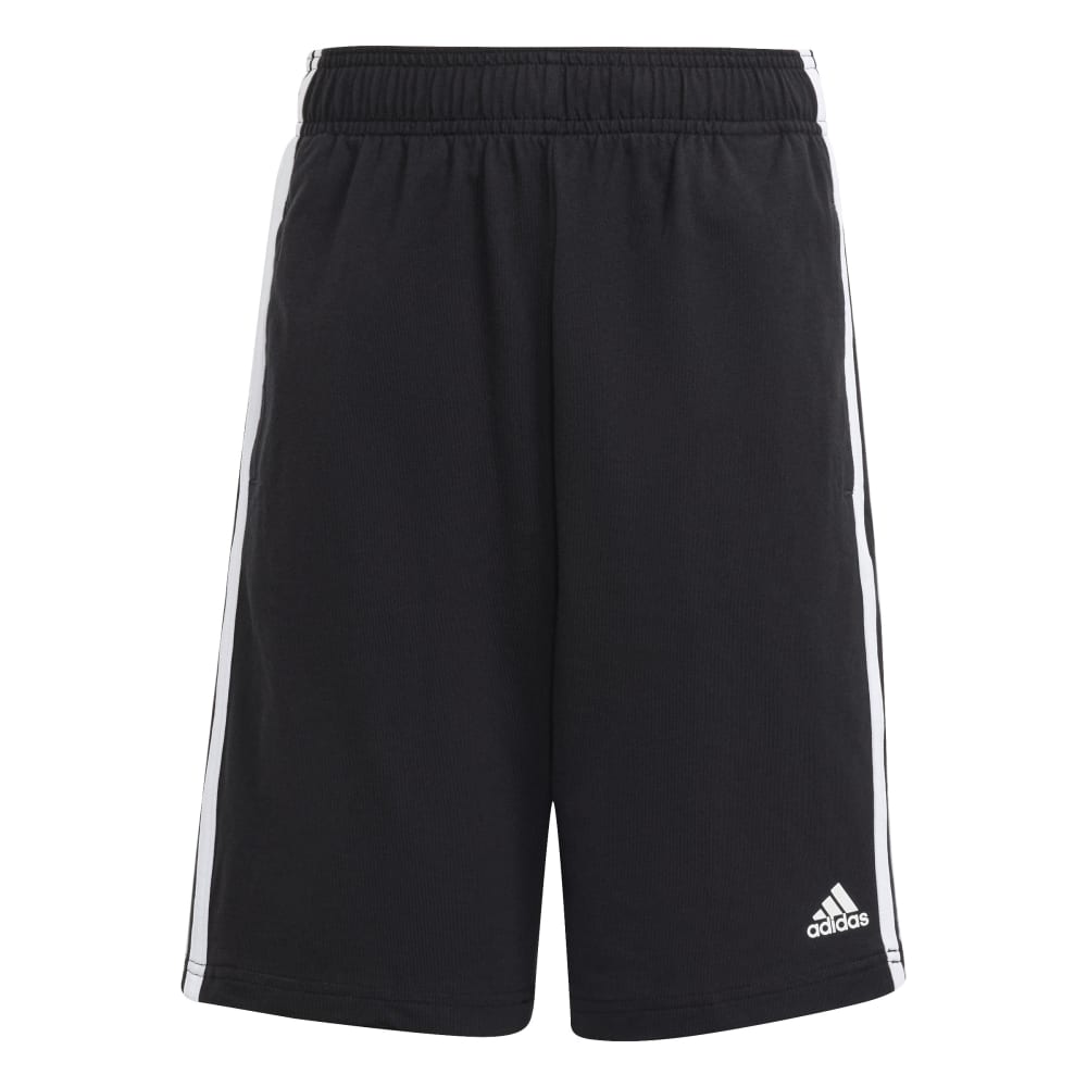 Adidas | Kids Essentials 3-Stripes Knit Shorts (Black/White)