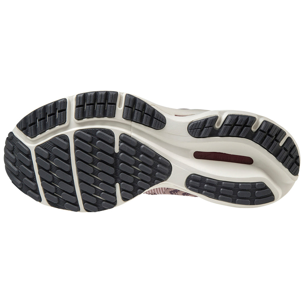 Mizuno | Womens Wave Rider 24 Waveknit (Woodrose/White)