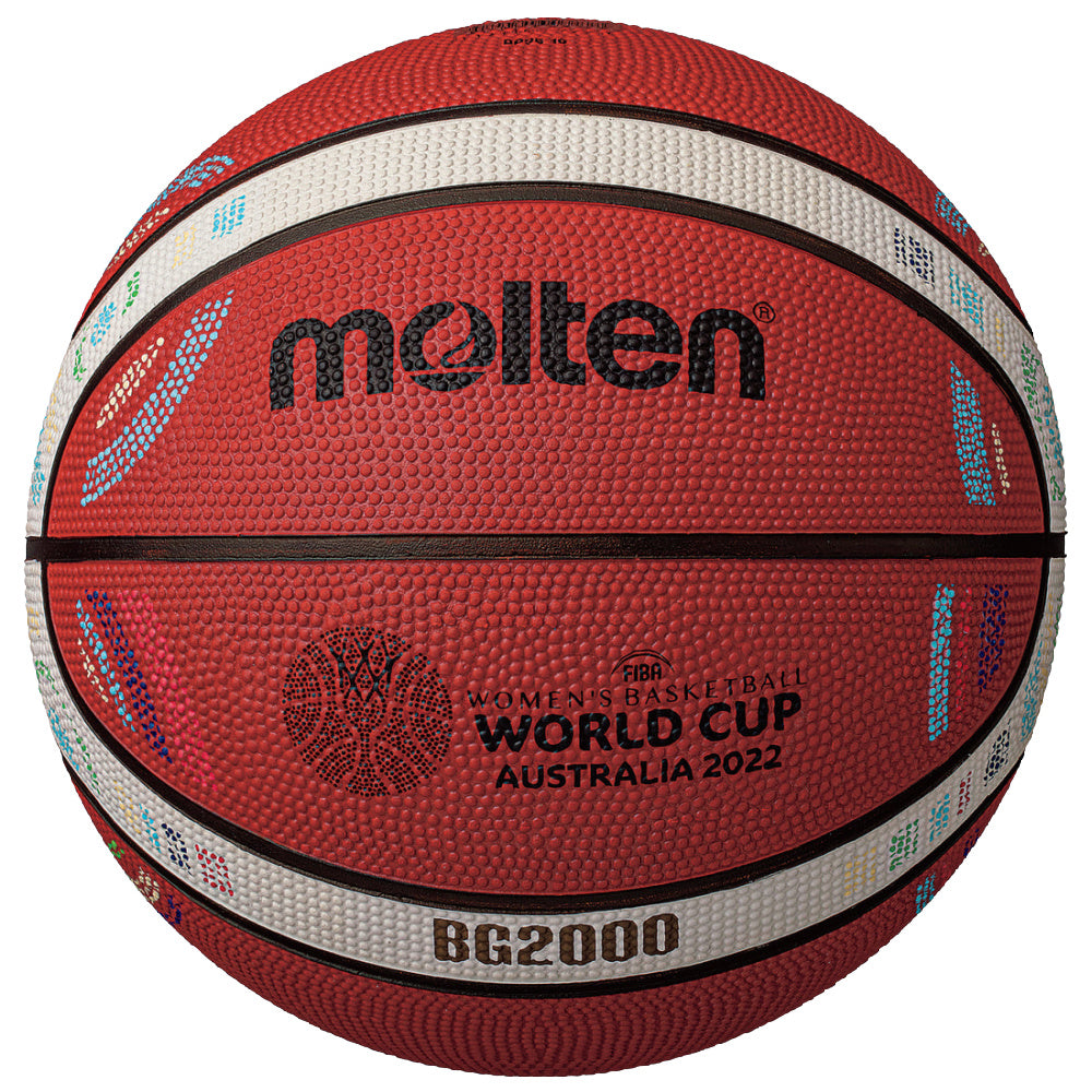 モルテン | B6G2000 シリーズ 女子 FIBA​​ ワールドカップ ラバー レプリカ バスケットボール (サイズ 6)