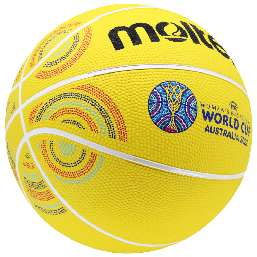 モルテン | 1550 シリーズ Fiba ウィメンズ ワールドカップ ラバー イベント バスケットボール サイズ 6 (イエロー)