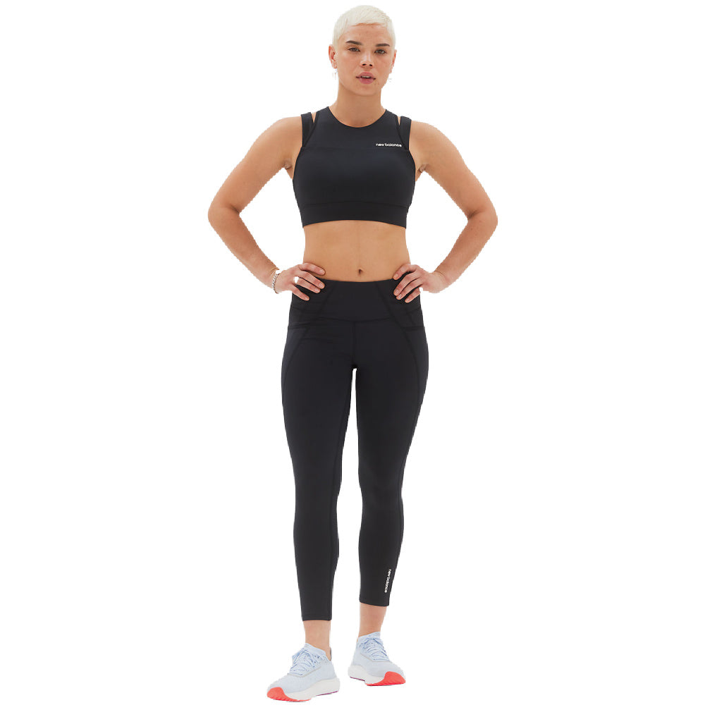 New Balance | Womens Shape Sheild Crop Bra (Black)