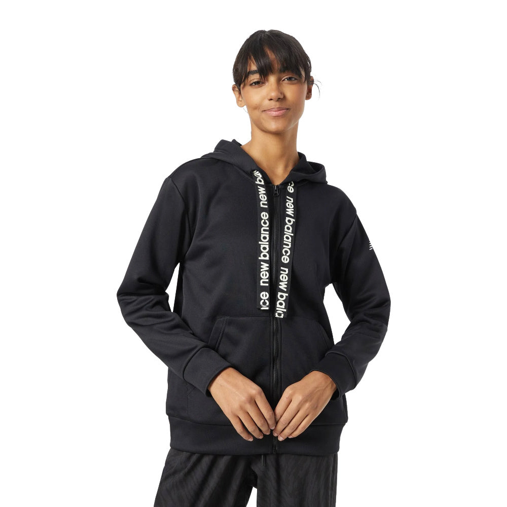 New Balance  Womens Relentless Performance Fleece Full Zip (Black