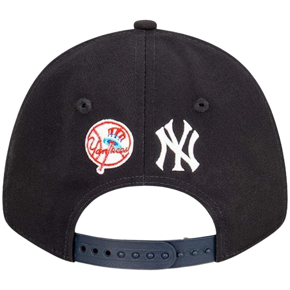 新しい時代 |メンズ 9Forty スナップバック ニューヨーク ヤンキース ダブル ロゴ (ネイビー/ホワイト)