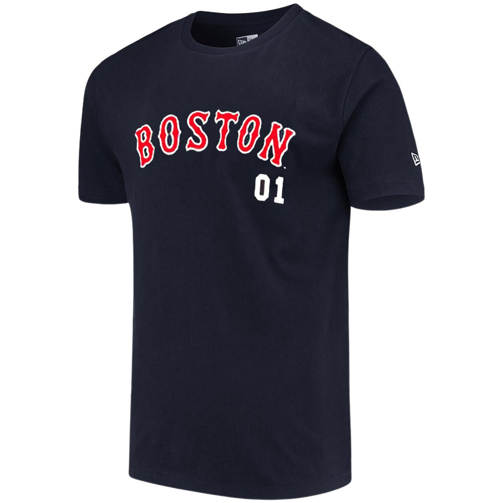 New Era | Mens Boston Red Sox Lockup Tee (Navy/Red)