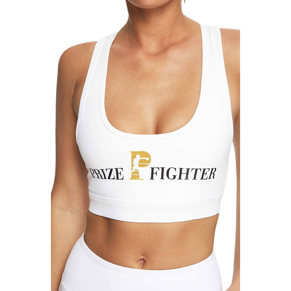 Prize Fighter | Womens Classic Sports Bra White